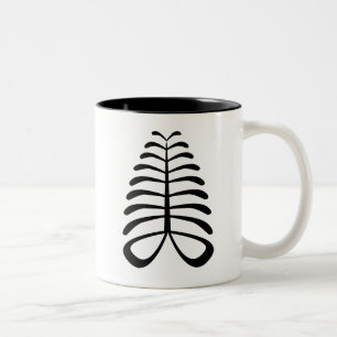 AYA Symbol von Ausdauer und von Unabhängigkeit Zweifarbige Tasse