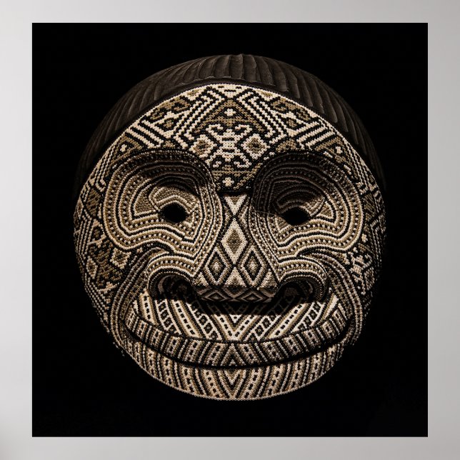 Ayahuasca Mask Chaquiras Poster (Vorne)