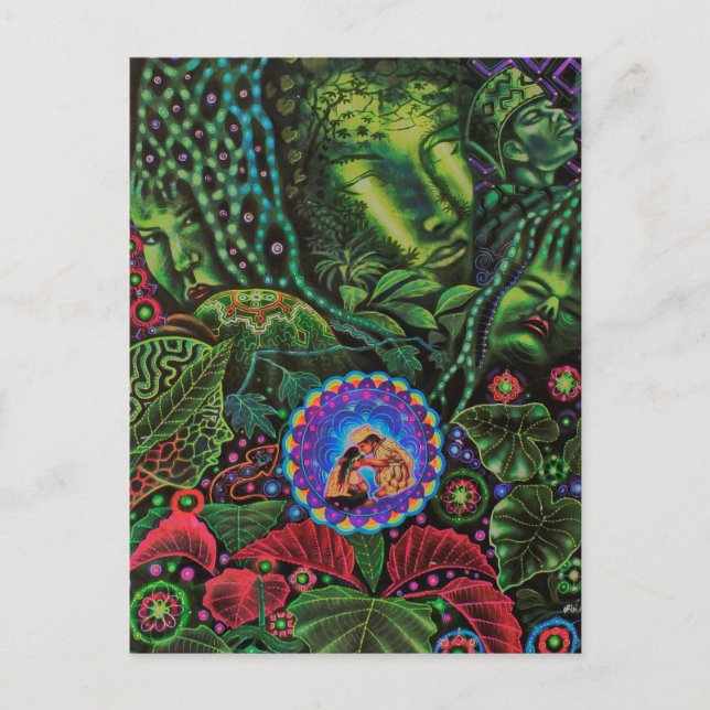 Ayahuasca Vision Postkarte (Vorderseite)
