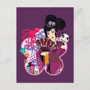 Ayaka in Harajuku Town Postkarte