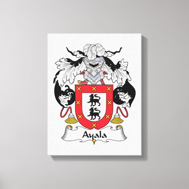 Ayala Familienwappen Leinwanddruck (Vorderseite)