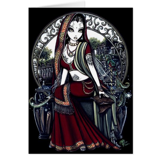 "Ayanna" Fantasie-Gruß-Karte Karte