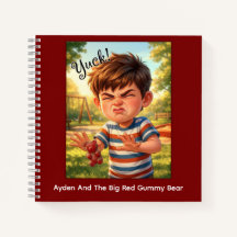 Ayden et le grand cahier spiralé à l'ours en gomme