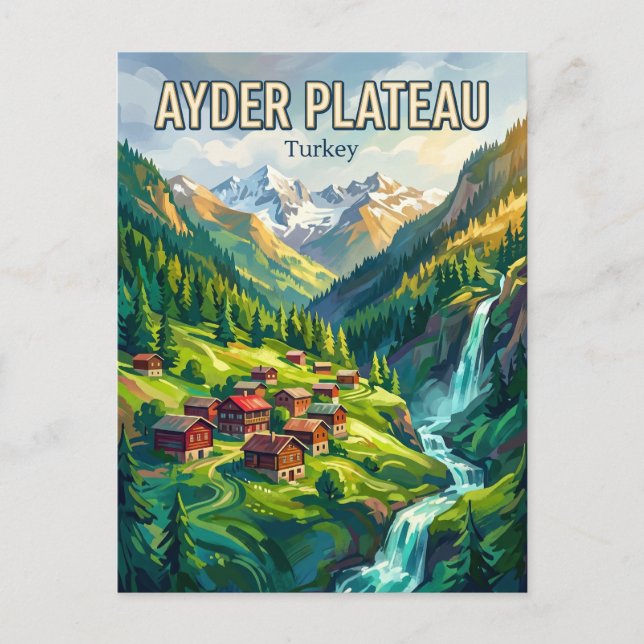 Ayder-Hochebene Türkei Postkarte (Vorderseite)