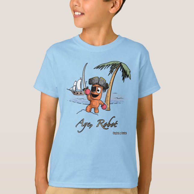 Aye, Robot Pirate T - Shirt (Vorderseite)