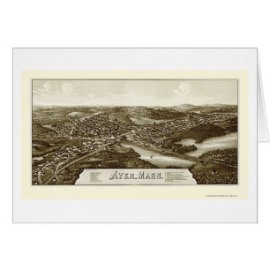 Ayer, carte panoramique de mA - 1886