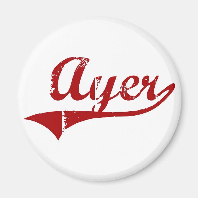 Ayer Massachusetts Classic Design Magnet (Vorne)