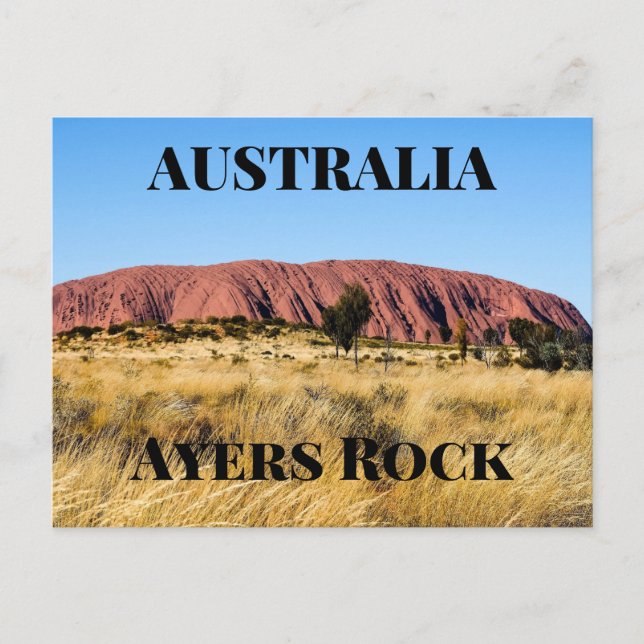 Ayers Rock Australia Postkarte (Vorderseite)