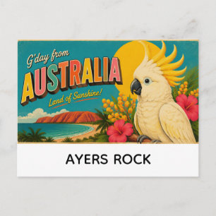 Ayers Rock, Australien Grüße Postkarte