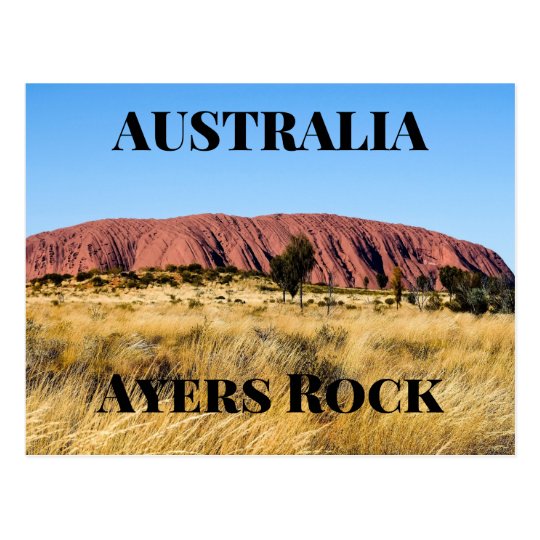 Ayers Rock Australien Postkarte Zazzle Ch