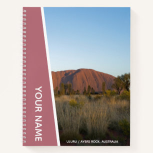 Ayers Rock, Uluru, australisches Outback, Roségold Notizbuch