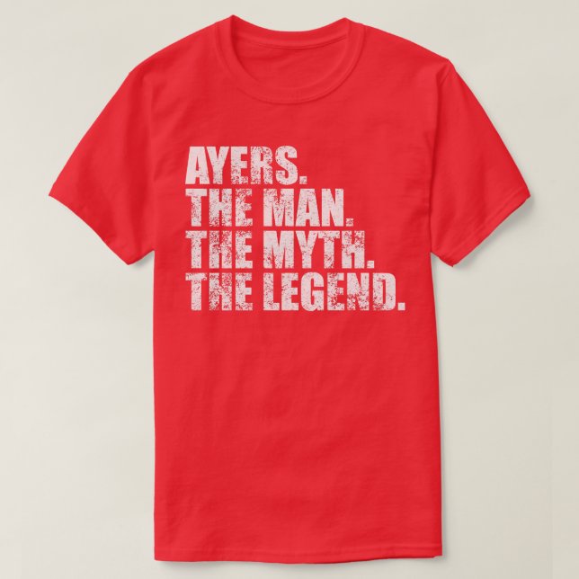 AyersAyers Familienname Ayers Nachname Ayers Ayers T-Shirt (Design vorne)