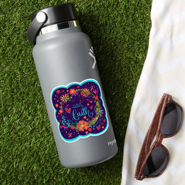 Ayez Foi Floral tendance Sticker d'Inspirivity Fun (Créateur téléchargé)