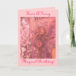 Ayez un anniversaire magique féerique ! Carte
