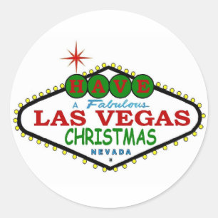 Ayez un autocollant fabuleux de Joyeux Noël de Las