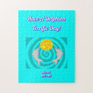 Ayez un puzzle terrible de jour de dauphins