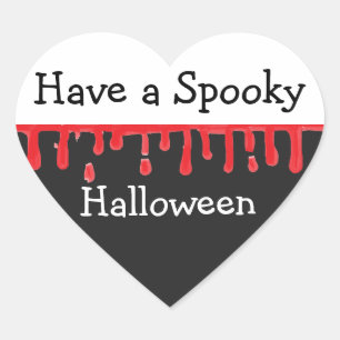 Ayez un Sticker Coeur Halloween Éffrayant