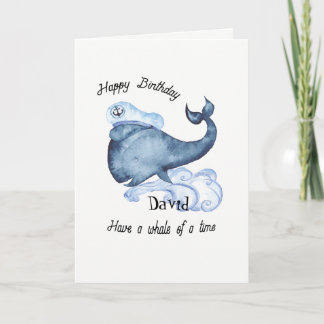 Ayez une baleine d'une carte d'anniversaire de