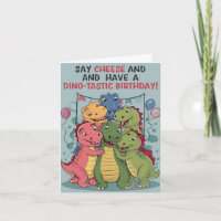 Ayez une carte d'anniversaire Dino-Taste