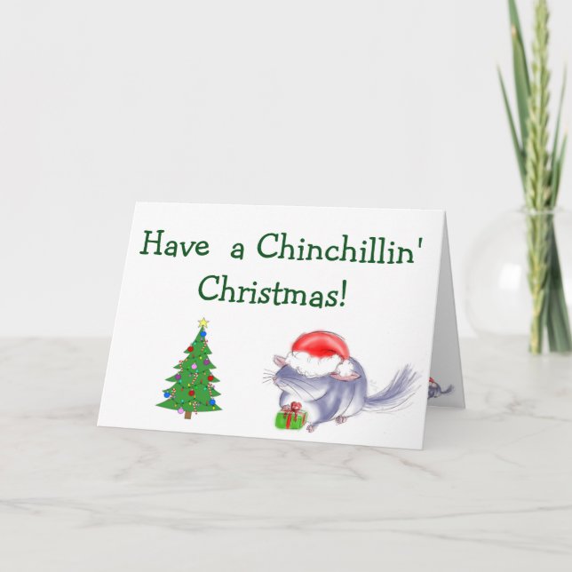Ayez une carte de Noël de Chinchillin ! (Devant)