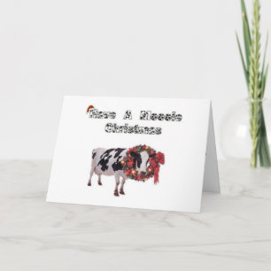 Ayez Une Carte De Vache De Noël Moooie