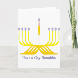 Ayez une carte de voeux gaie de Hanukka