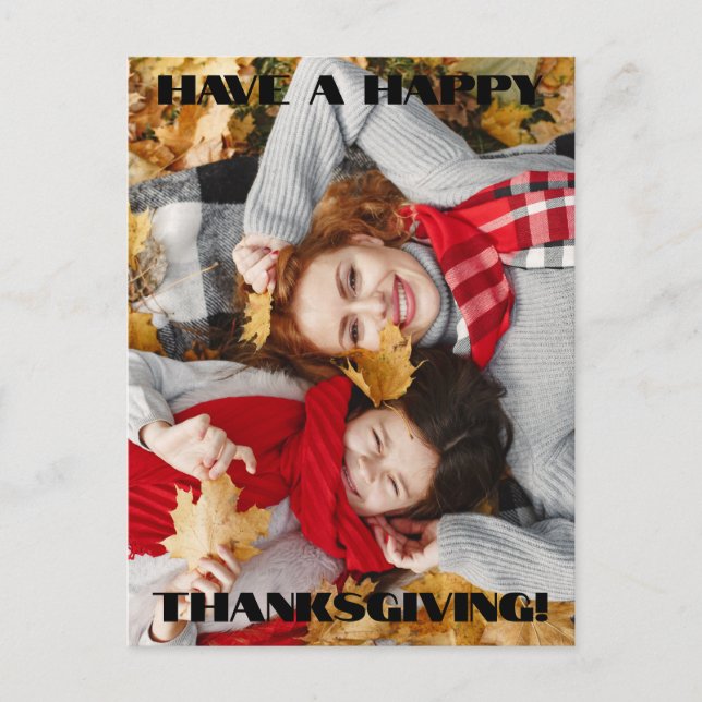 Ayez Une Carte Postale Bon thanksgiving Photo Holi (Devant)