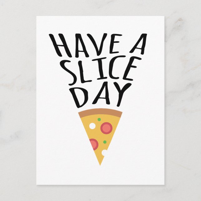 Ayez Une Carte Postale Pizza Jour De Tranches (Devant)