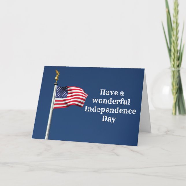 Ayez Une Merveilleuse Carte De Fête De L'Indépenda (Devant)