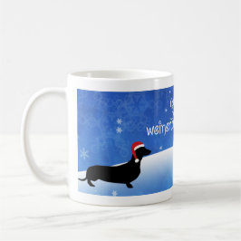 Ayez une tasse de Noël de teckel de vacances de