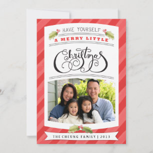 Ayez vous-même un joyeux petit carte photo de Noël