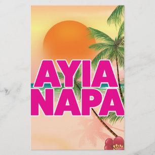 Ayia Napa Holiday Poster Briefpapier