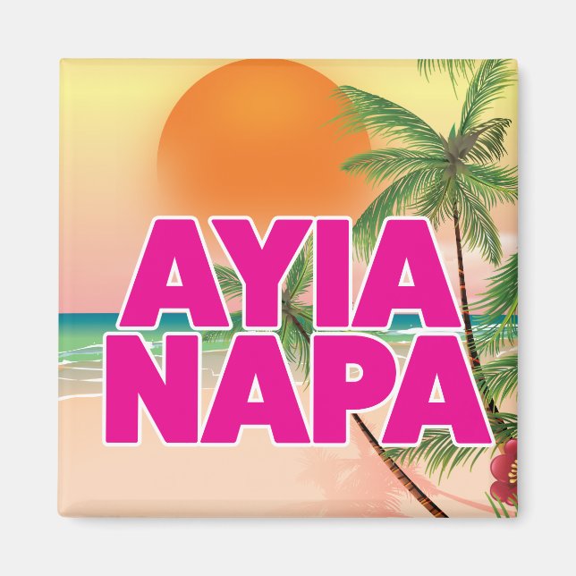 Ayia Napa Holiday Poster Magnet (Vorne)