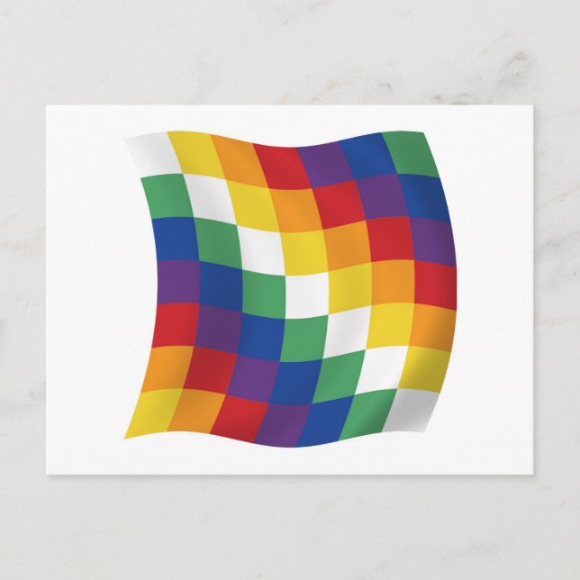 Aymara Flag Postcard Postkarte (Vorderseite)
