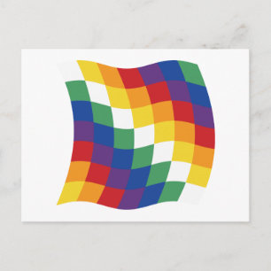 Aymara-Flagge Postkarte