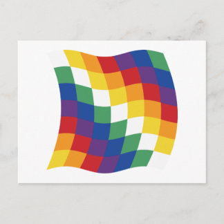 Aymara-Flagge Postkarte