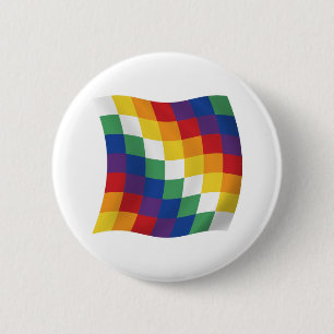 Aymara-Flaggenknopf Button