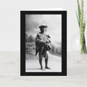 Aymara Indian in Bolivien 1905 Karte