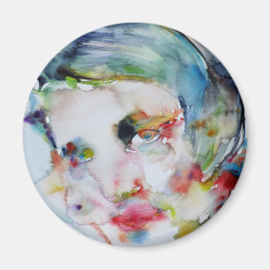 ayn Rand - Aquarellporträt Magnet