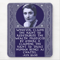 Ayn Rand auf Wiederverteilung des Reichtums