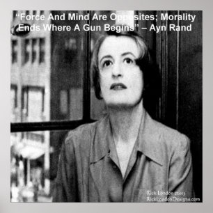 Ayn Rand Graphique & Affiche de citation célèbre