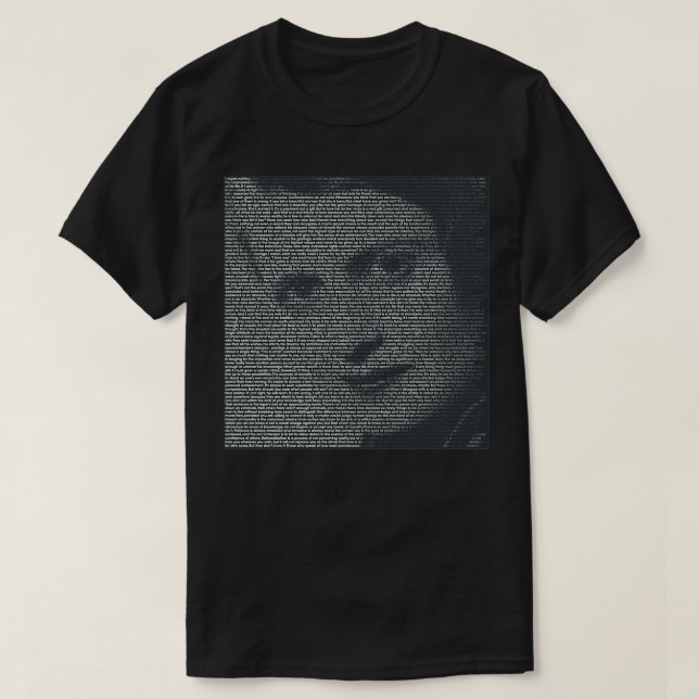 Ayn Rand Quote Portrait T-Shirt (Design vorne)