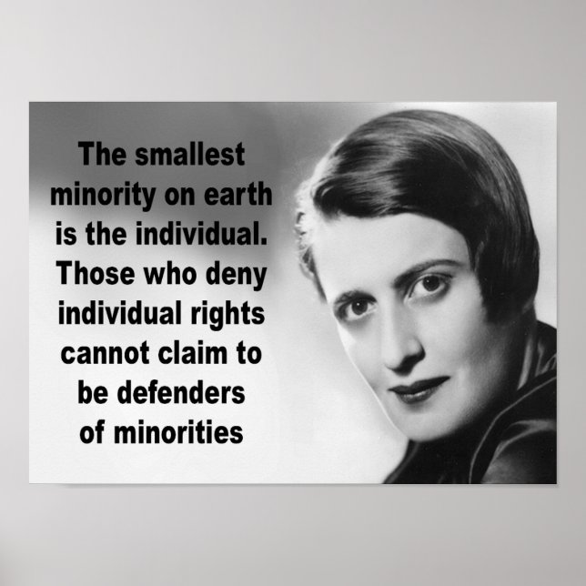 Ayn Rand Quote Poster (Vorne)