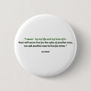 Ayn Rand-Zitat Button