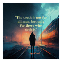 Ayn Rand zitiert die Wahrheit (John Galt Image)