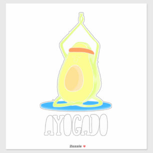 Ayogado Avocado Yoga Lover Aufkleber