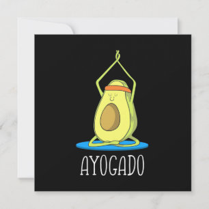 Ayogado Avocado Yoga Lover Einladung