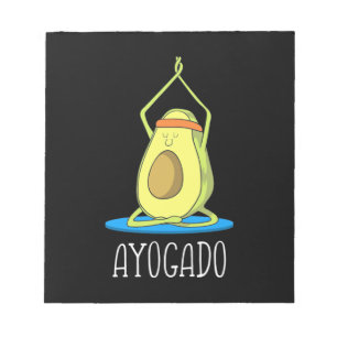 Ayogado Avocado Yoga Lover Notizblock