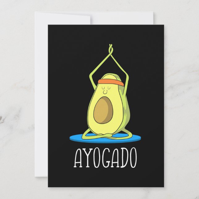 Ayogado Avocado Yoga Lover Save The Date (Vorderseite)