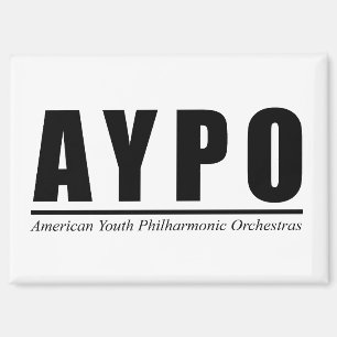 AYPO Black Logo Magnet